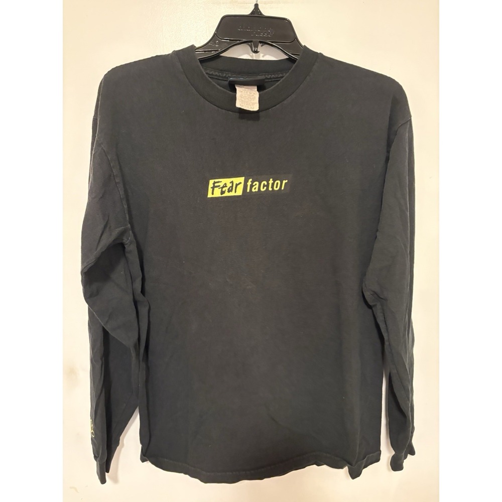 Vintage Fear Factor TV Show Promo Long Sleeve T-shirt Size M